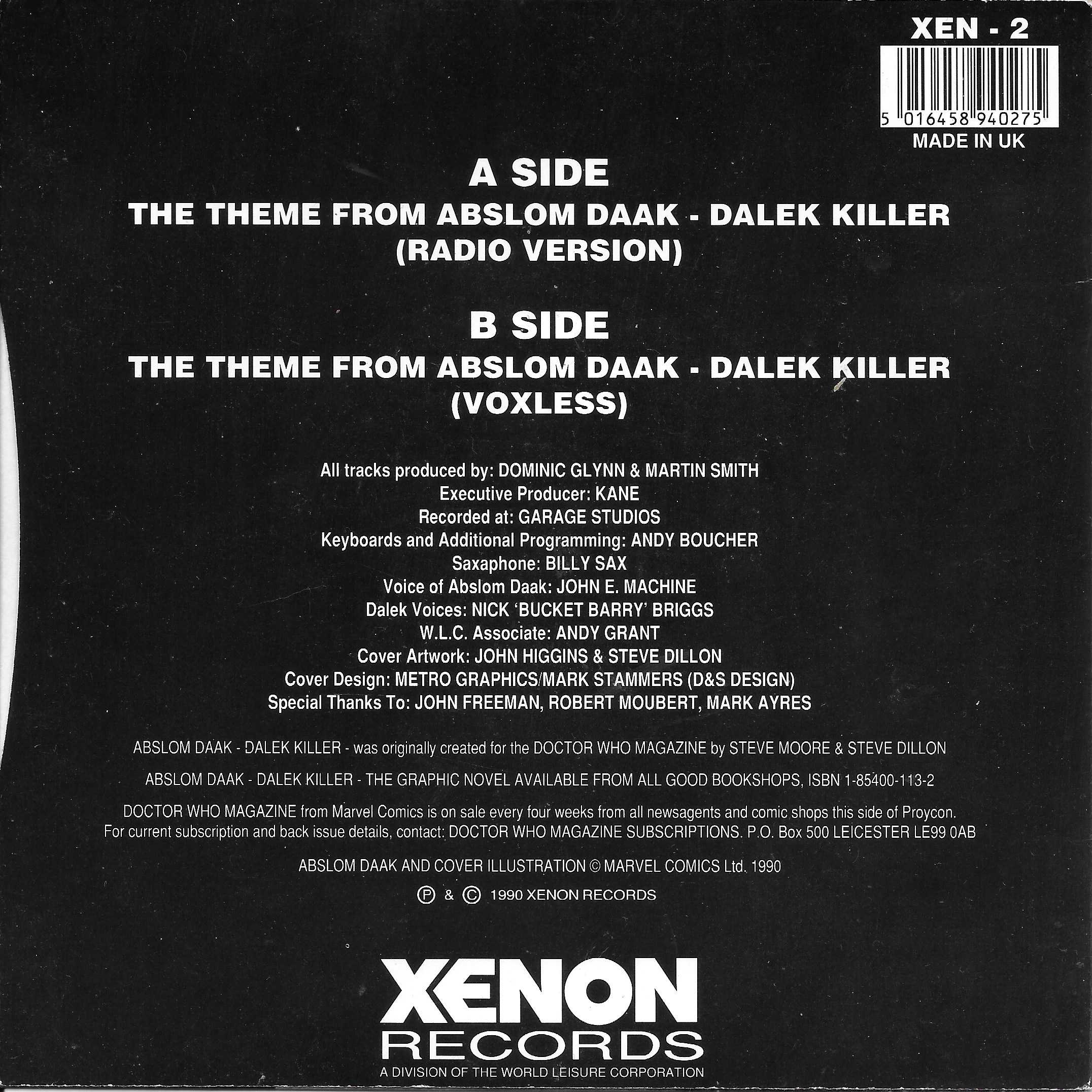 Back cover of XEN - 2